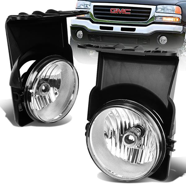 FAROS DE NIEBLA 03-06 GMC SIERRA 1500HD, 2500HD, 3500HD 2/4-DR - NO SWITCH - H10 BULB - CLEAR