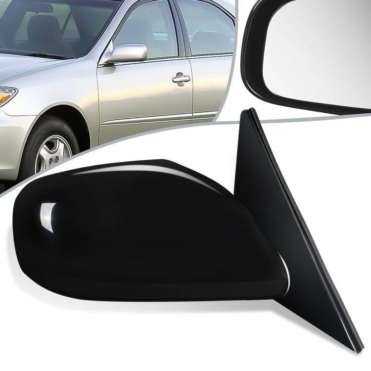 RETROVISOR MIRROR - OEM - 02-06 TOYOTA CAMRY - POWERED - HEATED - PAINTABLE - BLACK - RIGHT