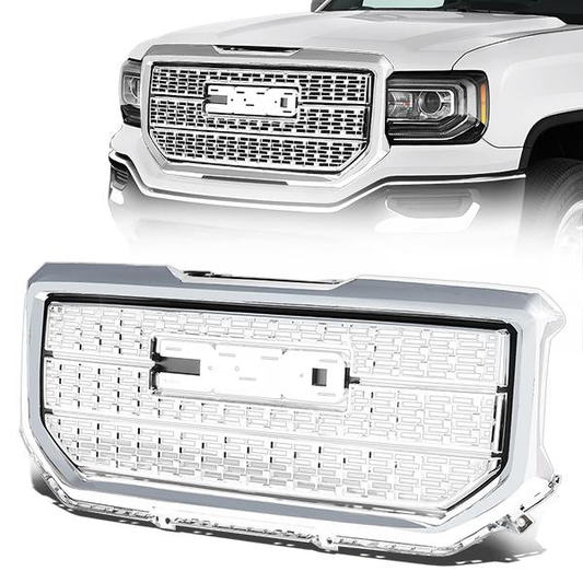 PARRILLA GRILLE - 16-18 GMC SIERRA 1500 - DENALI STYLE - CHROME