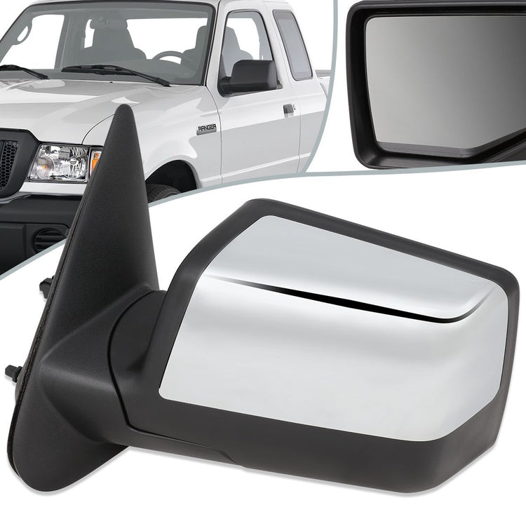 RETROVISOR MIRROR - OEM - 06-11 FORD RANGER - POWERED - BLACK - LEFT