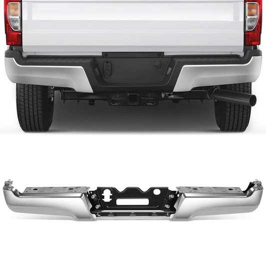 DEFENSA 17-22 FORD F-250 SUPER DUTY / 17-22 FORD F-350 SUPER DUTY - WITHOUT PARKING ASSIST SENSOR HOLES - CHROME