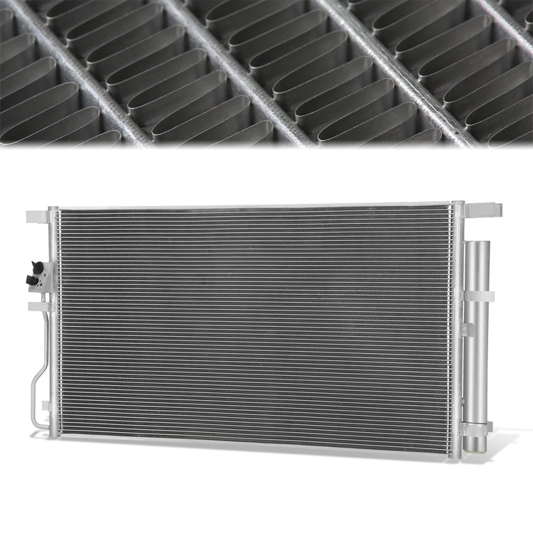 CONDENSADOR HYUNDAI TUCSON 2016-2018 - FOR 2.0L MODEL - ALUMINUM - SILVER