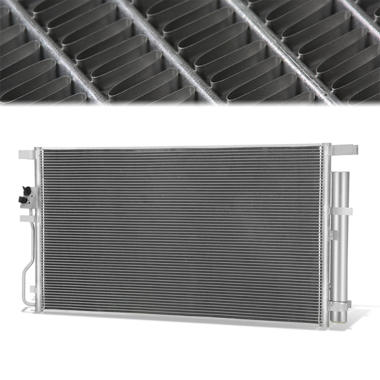CONDENSADOR HYUNDAI TUCSON 2016-2018 - FOR 2.0L MODEL - ALUMINUM - SILVER