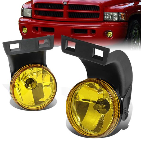 FAROS DE NIEBLA 94-98 DODGE RAM 1500, 2500, 3500 - FITS MODELS WITHOUT SPORT PACKAGE ONLY - NO SWITCH - AMBER