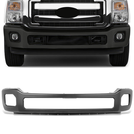 DEFENSA 11-16 FORD F-250 SUPER DUTY / 11-16 FORD F-350 SUPER DUTY, FITS MODELS WITHOUT BUMPER END CAPS - BLACK