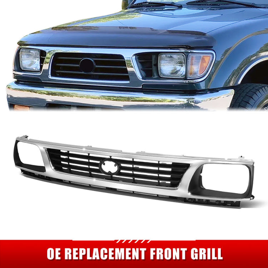 PARRILLA GRILLE - TY TACMA '95-'00/ GRILLE ASS'Y '95-'96/ CHROME/BLACK (2WD)//PARTS.NO,TO1200193//OEM NO,5310035300
