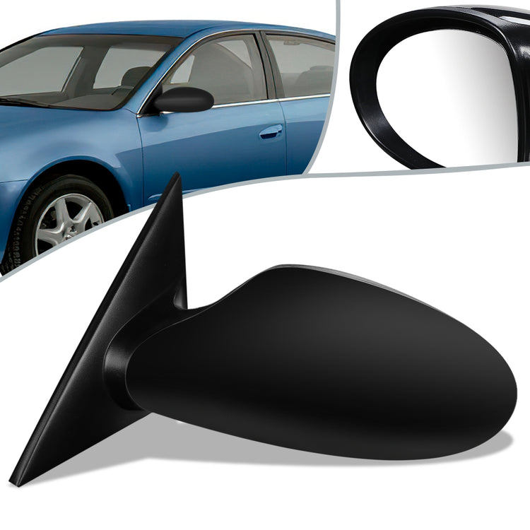 RETROVISOR MIRROR - OEM - 02-04 NISSAN ALTIMA - POWERED - HEATED - BLACK MATERIAL - LEFT