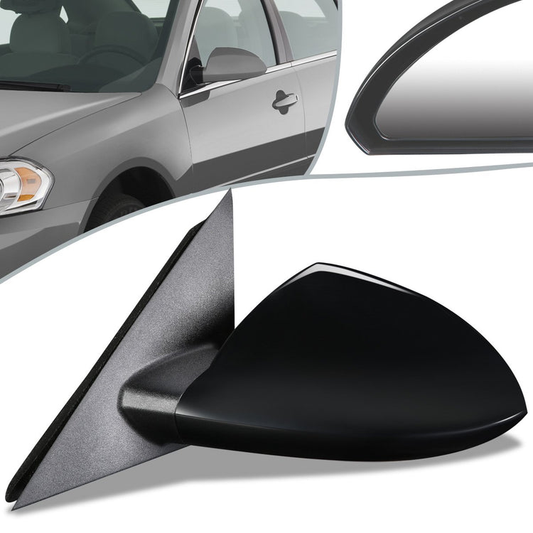 RETROVISOR MIRROR - OEM - 06-13 CHEVY IMPALA / 14-16 CHEVY IMPALA LIMITED - POWERED - TEXTURED - BLACK - LEFT
