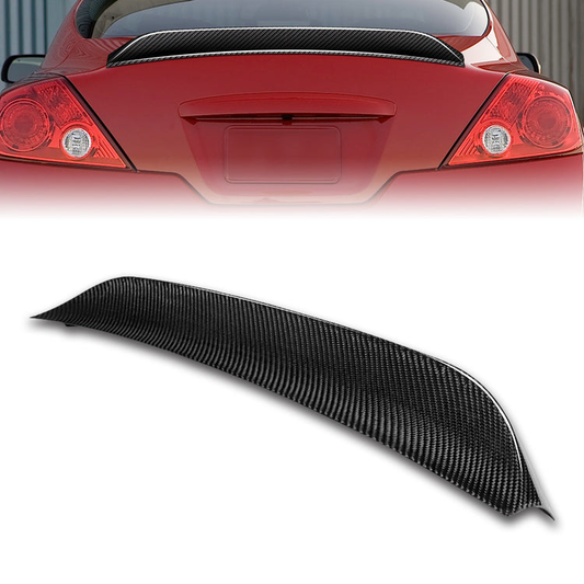 SPOILER CAR TRUNK SPOILER - 08-13 NISSN ALTIMA COUPE - CARBON FIBER BLACK