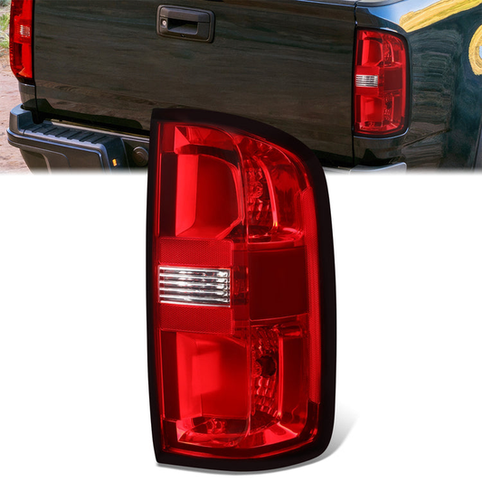 FAROS TRASEROS 15-22 CHEVY COLORADO - FACTORY OE STYLE - RED CLEAR - TAIL LIGHT BRAKE LAMP REPLACEMENT - RIGHT DRIVER SIDE