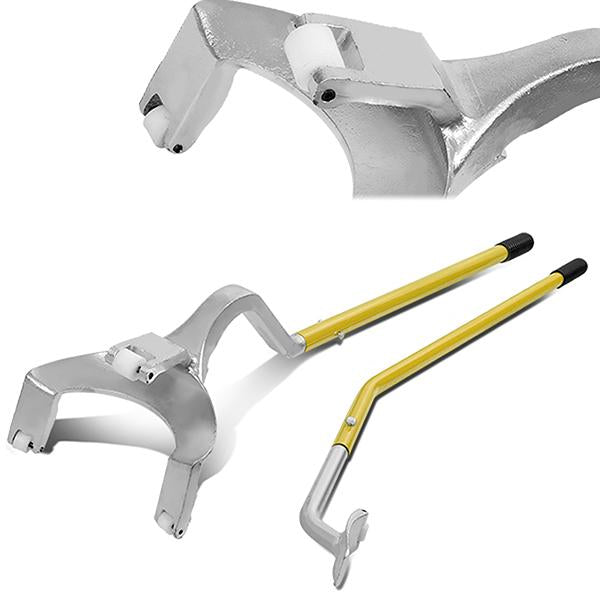 nan TIRE MOUNT / DEMOUNT TOOL - 2PCS - W/ BEAD KEEPER - YELLOW