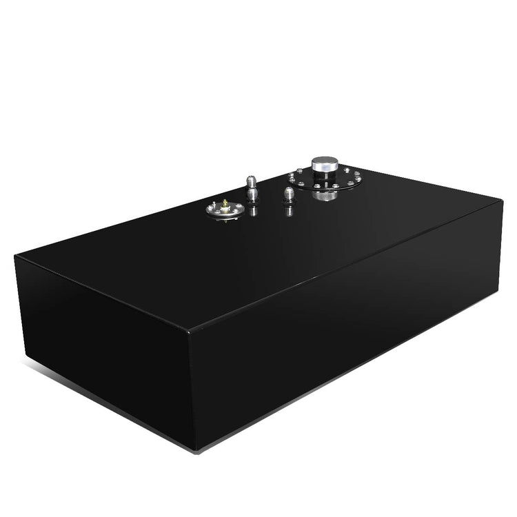 TANQUE DE GASOLINA FUEL CELL - GAS TANK WITH LEVEL SENDER - 17 GALLON - BOTTOM-FEED - ALUMINUM - FLAT TANK - BLACK