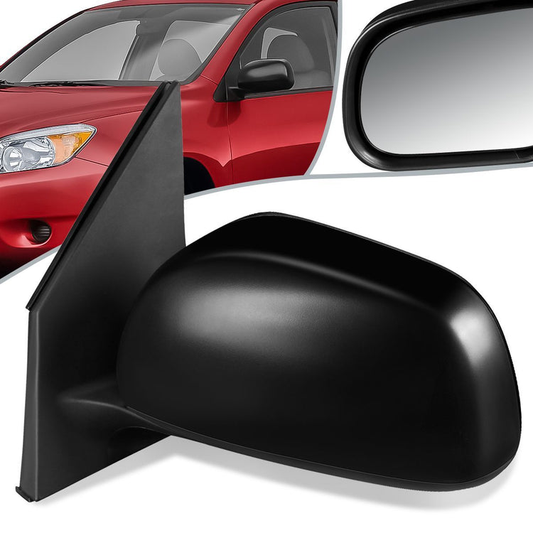RETROVISOR MIRROR - OEM - 09-12 TOYOTA RAV4 - POWERED - TEXTURED - BLACK - LEFT