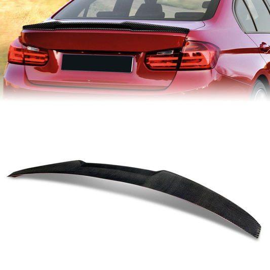 SPOILER CAR TRUNK SPOILER - 12-15 BMW 335I XDRIVE / 12-15 BMW 335I / 17-18 BMW 330I XDRIVE / 17-18 BMW 330I / 12-16 BMW 328I XDRIVE / 12-16 BMW 328I / 13-18 BMW 320I / 16-18 BMW 340I XDRIVE / 16-18 BMW 340I / 15-18 BMW M3 - FITS SEDAN MODELS ONLY - CARBON