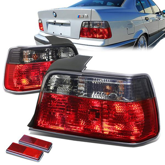 FAROS TRASEROS 92-95 BMW 320I / 92-96 BMW 318I / 92-98 BMW 325I / 97-98 BMW 323I , M3 - RED / SMOKE
