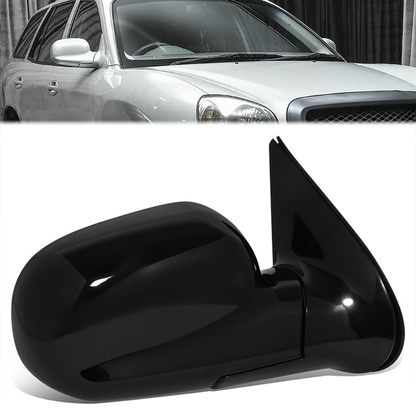 RETROVISOR MIRROR - OE STYLE - HYUNDAI SANTA FE 03-04 - WITH POWER WITH HEATED GLASS - PASSENGER SIDE - PAINT TO MATCH - BLACK