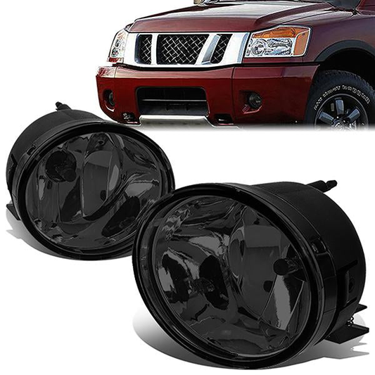 FAROS DE NIEBLA 05-15 NISSAN TITAN / 05-07 NISSAN ARMADA - NO SWITCH - SMOKE