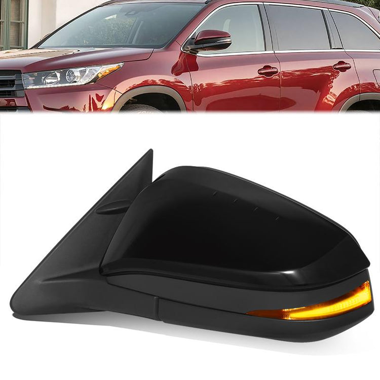 RETROVISOR MIRROR - TOYOTA HIGHLANDER 2018-2019 - WITH POWER - WITH HEATED GLASS - WITH SIGNAL - WITH MEMORY - WITH BLIND SPOT - OE STYLE - DRIVER LEFT SIDE