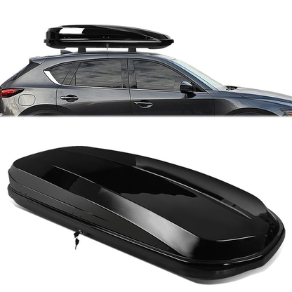 PORTAEQUIPAJE ROOF BOX - 480L 79INCH LENGTH - GLOSSY SMOOTH BLACK