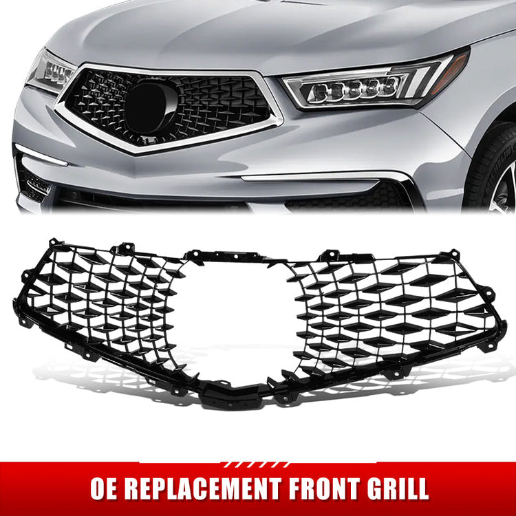 PARRILLA GRILLE - HD MDX 14-16/17-21/ GRILLE ASS'Y 17-21/ W/PRIMED BLACK//PARTS.NO,AC1200130//OEM NO,71126TZ5A00