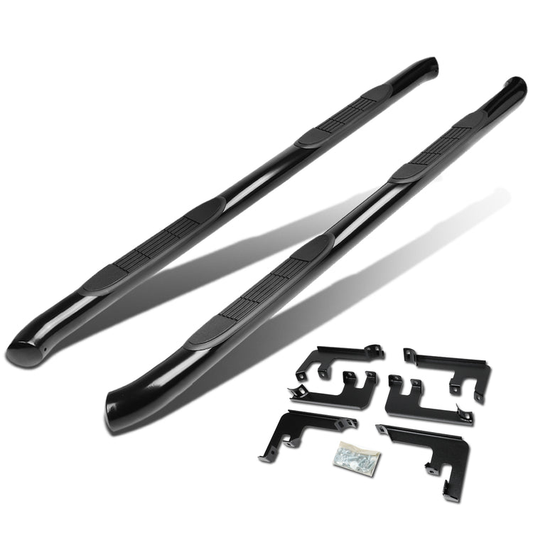 ESTRIBOS 3" - ROUND - STRAIGHT - 16-18 HONDA PILOT - BLACK