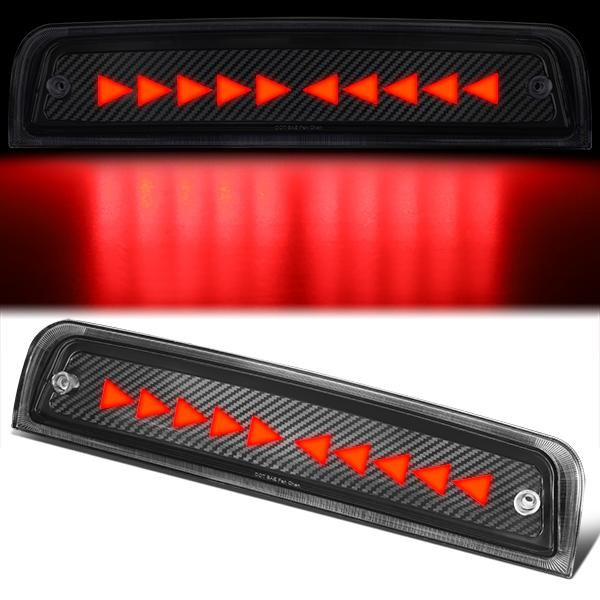 LUZ DE FRENO 09-18 DODGE RAM 1500 / 10-18 DODGE RAM 2500, 3500, 4500, 5500 - 3D - LED - SEQUENTIAL TRIANGLE LED - BLACK