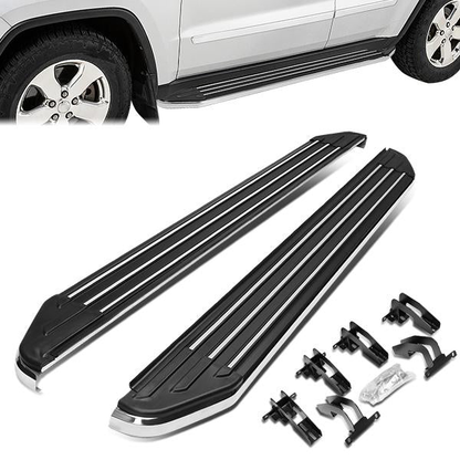 ESTRIBOS ALUMINUM - 5.5" - 11-19 JEEP GRAND CHEROKEE / 11-18 DODGE DURANGO - METALLIC / BLACK