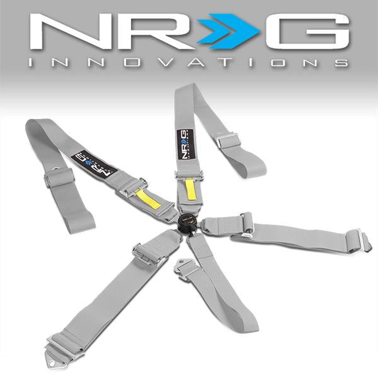 CINTURON RACING 5 POINT - CAM LOCK - GRAY