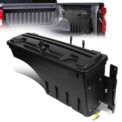 nan TRUCK BED WHEEL WELL BOX - 15-20 FORD F-150 - WILL NOT FIT RAPTOR MODELS - FITS MODELS WITH FLEETSIDE TRUCK BEDS - DRILLING IS REQUIRED TO MOUNT BRACKET TO VEHICLE - PASSENGER SIDE - BLACK