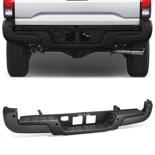 BURRERA TRASERA 16-23 TOYOTA TACOMA - WITH SENSOR HOLE - BLACK