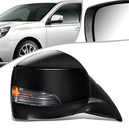RETROVISOR MIRROR - OEM - 10-14 SUBARU LEGACY, OUTBACK - POWERED - HEATED - W/ SIGNAL LIGHT - FOLDING - TEXTURED - BLACK MATERIAL - RIGHT