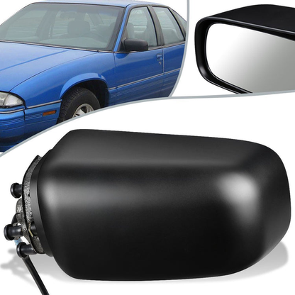 RETROVISOR MIRROR - OEM - 90-96 BUICK REGAL / 90-96 PONTIAC GRAND PRIX - POWERED - PAINTABLE - BLACK - LEFT