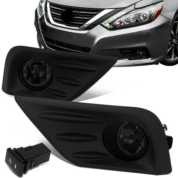 FAROS DE NIEBLA 16-18 NISSAN ALTIMA 4-DR - WITH SWITCH, BLACK BEZEL - SMOKE