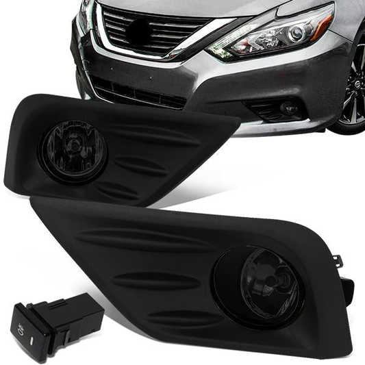 FAROS DE NIEBLA 16-18 NISSAN ALTIMA 4-DR - WITH SWITCH, BLACK BEZEL - SMOKE