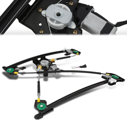 REGULADOR DE VENTANA WINDOW MOTORS & REGULATORS - METALLIC - 04-08 FORD F-150/04-08 FORD LOBO/06-08 LINCOLN MARK LT - FITS CREW CAB / STANDARD CABS,DOES NOT FIT EXTENDED CABS - METALLIC - BARE STEEL/PLASTIC