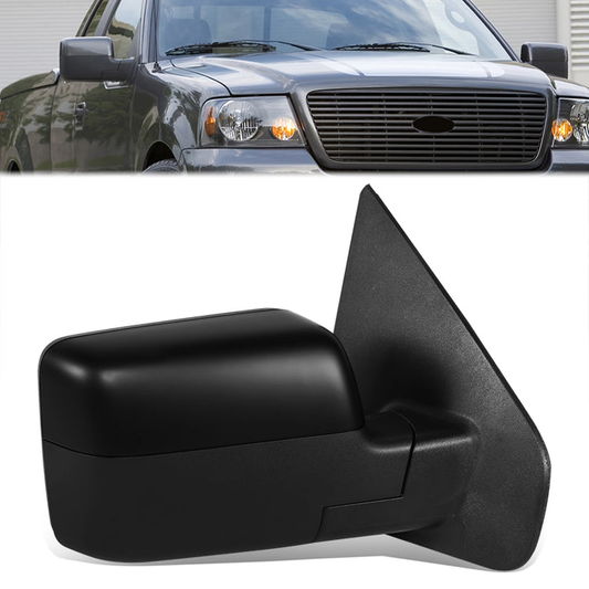 RETROVISOR MIRROR - OE STYLE - FORD F-150 04-06 - WITH POWER WITH HEATED WITH SIGNAL GLOSS COVER - PASSENGER SIDE - PAINT TO MATCH - BLACK