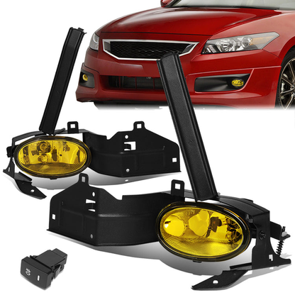 FAROS DE NIEBLA 08-10 HONDA ACCORD 2-DR - W/ SWITCH - H11 BULB - AMBER