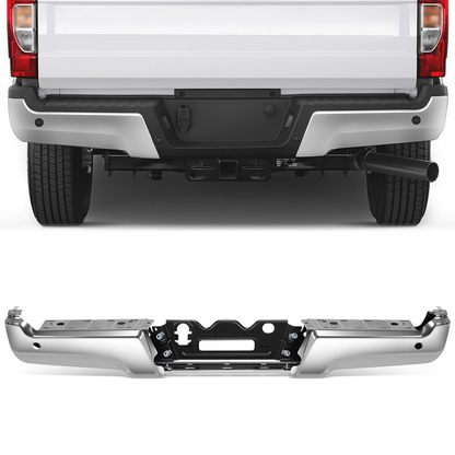 DEFENSA 17-22 FORD F-250 SUPER DUTY / 17-22 FORD F-350 SUPER DUTY - WITH PARKING ASSIST SENSOR HOLES - CHROME