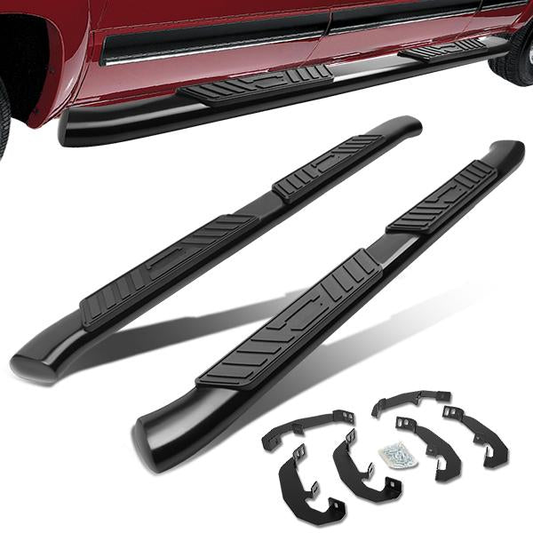 ESTRIBOS 5" - OVAL - 19-20 CHEVY SILVERADO DOUBLE - EXTENDED CAB - BLACK
