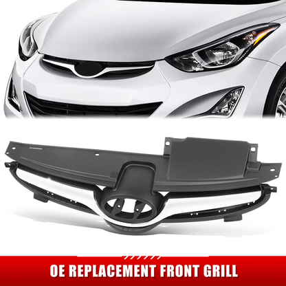 PARRILLA GRILLE - HY ELNTR 11-13/14-16/ GRILLE ASS'Y 14-16/ PAINTED BLACK W/CHROME MLDG/ (4D) (KOREA BUILT)//PARTS.NO,HY1200173//OEM NO,863503X700
