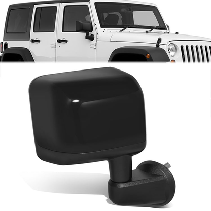 RETROVISOR MIRROR - OE STYLE - JEEP WRANGLER 14 - WITH POWER WITH HEATED GLASS - PASSENGER SIDE - PAINT TO MATCH - BLACK