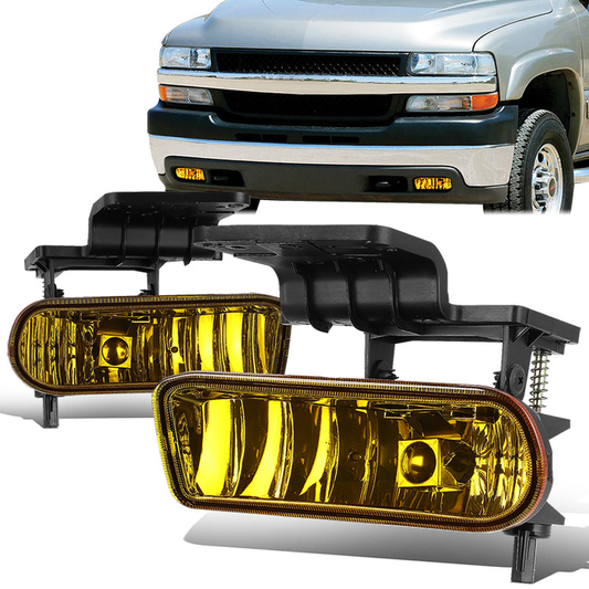 FAROS DE NIEBLA 99-02 CHEVY SILVERADO 1500, 2500, 01-02 SILVERADO 1500 HD, 2500 HD, 2500 / 00-06 SUBURBAN 1500, 2500, TAHOE - W/ SWITCH - 880 BULB - AMBER