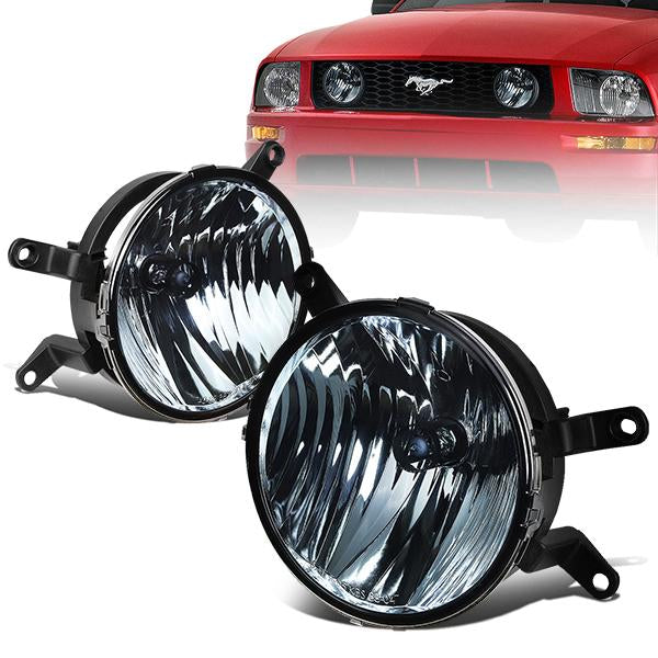 FAROS DE NIEBLA 05-09 FORD MUSTANG GT 2-DOOR - FITS IN GT FOG LIGHT GRILLE - NO SWITCH - H10 BULB - SMOKE
