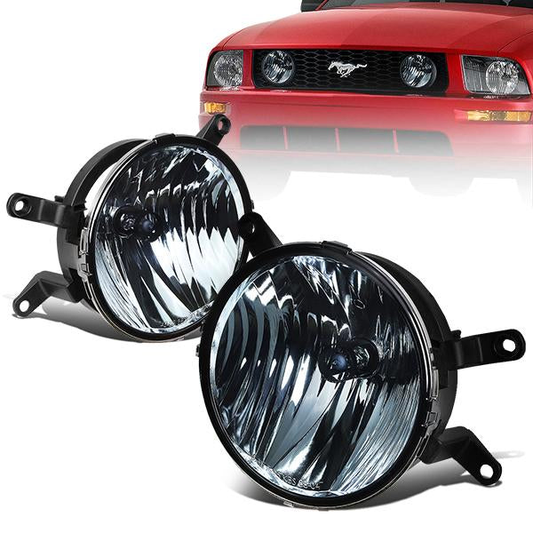 FAROS DE NIEBLA 05-09 FORD MUSTANG GT 2-DOOR - FITS IN GT FOG LIGHT GRILLE - NO SWITCH - H10 BULB - SMOKE