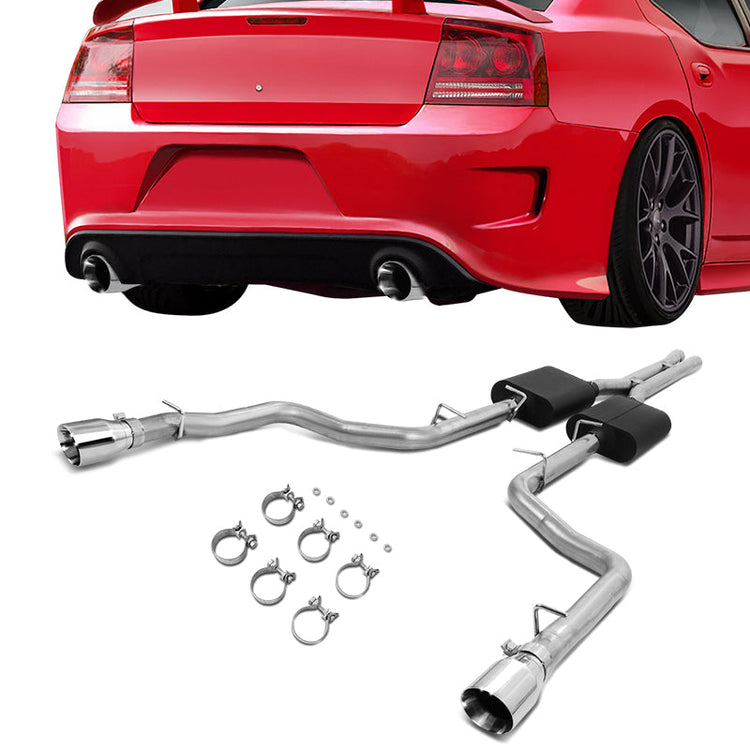 TUBERIA CATBACK CATBACK - 05-10 CHRYSLER 300 5.7L / 06-10 DODGE CHARGER 5.7L / 05-08 DODGE MAGNUM 5.7L - ALUMINIZED / STAINLESS