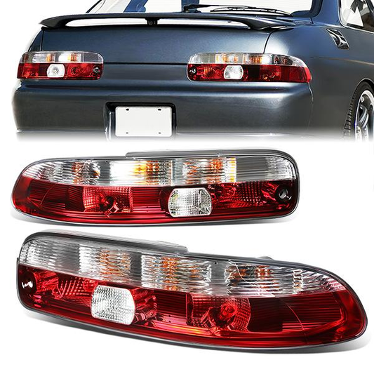 FAROS TRASEROS 92-00 LEXUS SC300, SC400 - RED / CLEAR