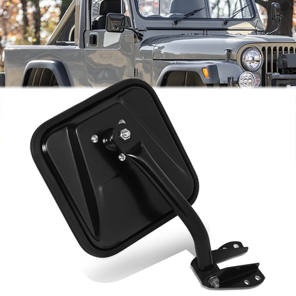 RETROVISOR MIRROR - OE STYLE - JEEP WRANGLER 87-94 - PASSENGER SIDE - PAINT TO MATCH - BLACK