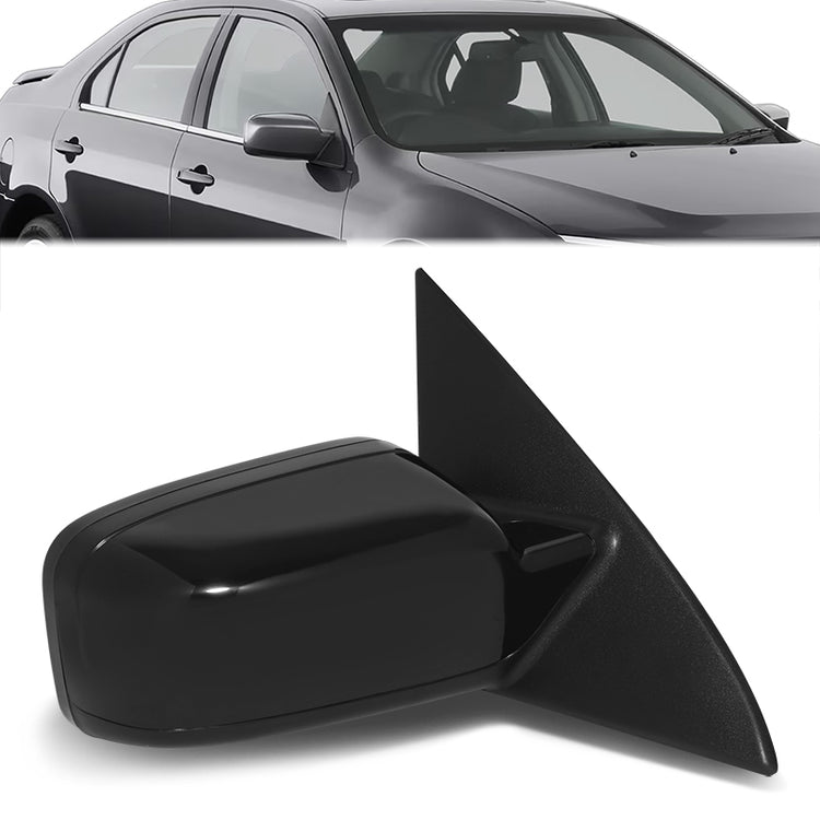 RETROVISOR MIRROR - OE STYLE - FORD FUSION 11-12 - WITH POWER WITH HEATED GLASS WITH PUDDLE LIGHT WITH TEXTURED COVER - PASSENGER SIDE - PAINT TO MATCH - BLACK
