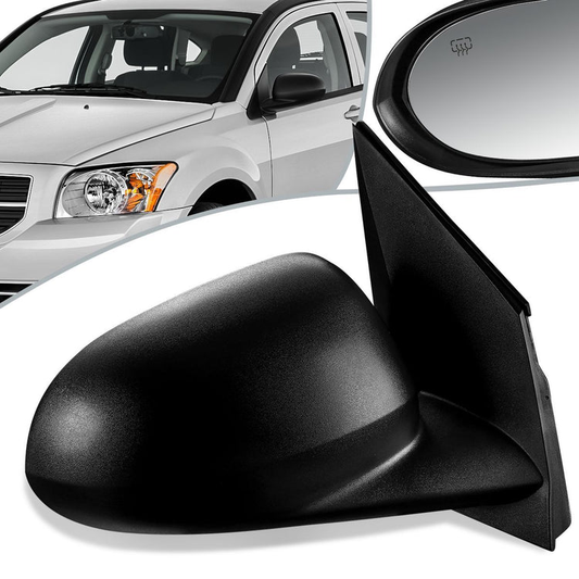 RETROVISOR MIRROR - OEM - 10-12 DODGE CALIBER - POWERED - HEATED - TEXTURED - BLACK - RIGHT