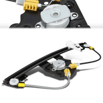 REGULADOR DE VENTANA WINDOW MOTORS & REGULATORS - METALLIC - BMW 3-SERIES E90 4-DOOR - FITS 4-DOOR SEDAN / WAGON MODELS ONLY - METALLIC - BARE STEEL/PLASTIC